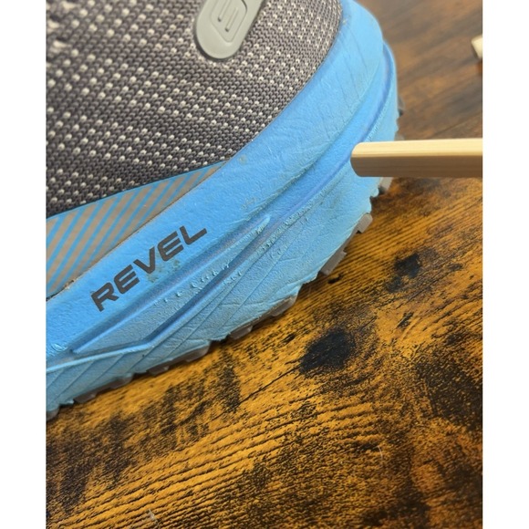 Brooks Revel 6 Sneakers Mens Sz 14D Gray Blue Cushioned Running Training Walking